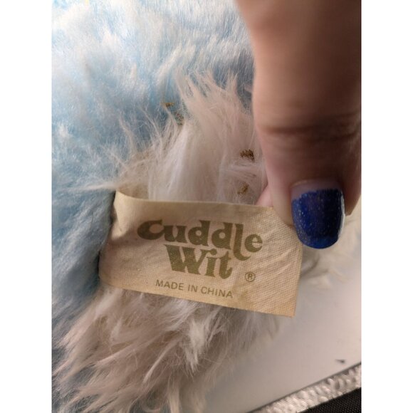 Vintage Cuddle Wit Blue Rabbit Easter Bunny Stuffed Animal 16" - Picture 4 of 6